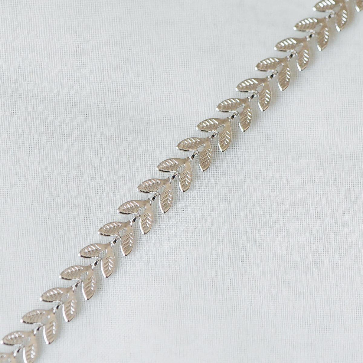 Gold/ Silver tone Chevron Leaf Chain 6.3mm, Decorative Herringbone Chain, Flat Arrow Designer Chain (#LK-153)/ 1 Meter=3.3ft